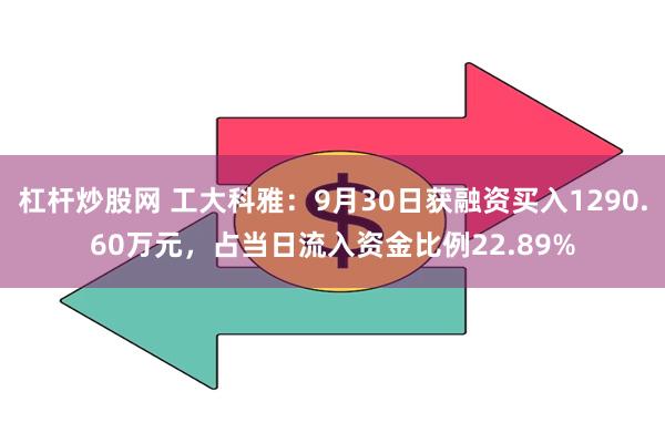 杠杆炒股网 工大科雅：9月30日获融资买入1290.60万元，占当日流入资金比例22.89%