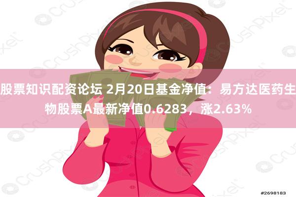 股票知识配资论坛 2月20日基金净值：易方达医药生物股票A最新净值0.6283，涨2.63%